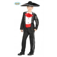 COSTUME CARNEVALE MESSICANO 7/9 ANNI VESTITO COMPLETO DI GIACCA CON CAMICIA CINTURA PANTALONE NO CAPPELLO NO ACCESSORI