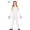 TUTA SUPER ELASTICA SPANDEX BABY 9/12 ANNI COLORE BIANCO INDOSSARE SOTTO I VESTITI DI CARNEVALE/HALLOWEEN E VARI