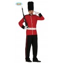 COSTUME CARNEVALE GUARDIA INGLESE ADULTO TG M VESTITO COMPLETO DI GIACCA/PANTALONE/CAPPELLO/CINTURA NO ACCESSORI