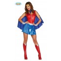 COSTUME CARNEVALE POWER WOMAN WANDER WOMAN TG L VESTITO/MANTELLO/CINTURA/DIADEMA PER FESTE E PARTY VARI NO ACCESSORI