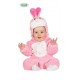 COSTUME BABY CONIGLIETTO VESTITO TUTA CON CAPUCCIO 6/12MESI PER TRAVESTIMENTI DI CARNEVALE A TEMA ANIMALI NO ACCESSSORI