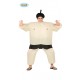 COSTUME CARNEVALE SUMO TAGL.UN 50/54 SOLO VESTITO GONFIABILE CON VENTILATORE PER TRAVESTIMENTI E PARTY VARI NO ACCESSORI