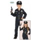 COSTUME CARNEVALE POLIZIOTTO BAMBINI 5/6 ANNI VESTITO COMPLETO CAPPELLO CAMICIA CINTURA PANTALONE TRAVESTIMENTI POLIZIES