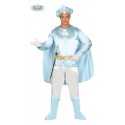 COSTUME CARNEVALE PRINCIPE AZZURRO TG M ADULTI VESTITO COMPLE.CAPPELLO//TUNICA E MANTELLO/CINTURA/PANTALONI NO ACCESSORI