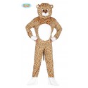 COSTUME CARNEVALE LEOPARDO MIS.UN.50/54 VESTITO TUTA E CAPUCCIO PER TRAVESTIMENTI DA ANIMALI DELLA GIUNGLA NO ACCESSORI