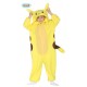 COSTUME CARNEVALE CHINCHILLA ELECTRIK POKEMON PIKACHU 10/12 ANNI VESTITO MONOTUTA COMPLETO CAPUCCIO E CODA NO ACCESSORI