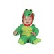 COSTUME CARNEVALE COCCODRILLO BABY 6/12 MESI VESTITO MONOTUTA CON CODA E CAPUCCIO NO ACCESSORI TOP QUALITY GUIRMA