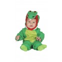 COSTUME CARNEVALE COCCODRILLO BABY 6/12 MESI VESTITO MONOTUTA CON CODA E CAPUCCIO NO ACCESSORI TOP QUALITY GUIRMA