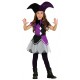 COSTUME CARNEVALE ARLECCHINO VIOLA BAMBINA 3/4 ANNI VESTITO COMPLETO DI CAPPELLO NO ACCESSORI COD 10126 GUIRMA