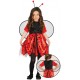 COSTUME CARNEVALE COCCINELLA BAMBINA 12/12 ANNI VESTITO COMPLETO DI ALI E CERCHIETTO ANTENNE NO ACCESSORI C.10193 GUIRMA