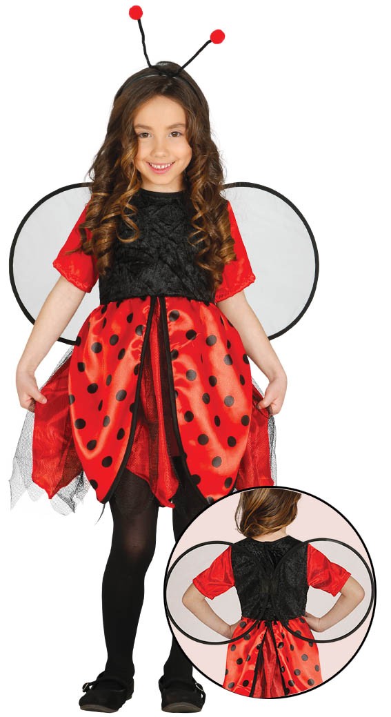 Vestito carnevale coccinella bambina sale