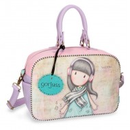 BORSA DA VIAGGIO LOST IN MUSIC GORJUSS SANTORO LONDON ORIGINAL 37X25X15CM ROSA/LILLA SFUM.IDEALE PER PISCINA E PALESTRA