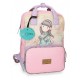 ZAINO SCUOLA LAVORO E TEMPO LIBERO LOST IN MUSIC GORJUSS SANTORO LONDON ORIGINAL 29X40X13CM ROSA/LILLA SFUM.100%PU