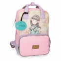 ZAINO SCUOLA LAVORO E TEMPO LIBERO LOST IN MUSIC GORJUSS SANTORO LONDON ORIGINAL 29X40X13CM ROSA/LILLA SFUM.100%PU