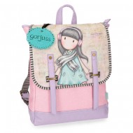 ZAINO SCUOLA LAVORO E T. LIBERO PORTA PC LOST IN MUSIC GORJUSS SANTORO LONDON ORIGINAL 29X39X9CM ROSA/LILLA SFUM.100%PU