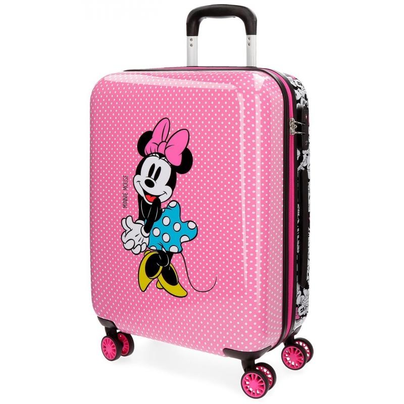 TROLLEY ABS DA VIAGGIO 4 RUOTE MINNIE MOUSE DISNEY ORIGINAL VALIGIA BAGAGLIO  A MANO 40X55X20CM TOP QUALITY JOUMMA BAGS - Parole e Pensieri