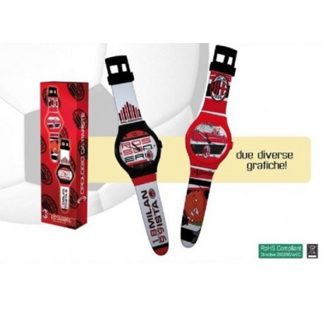 OROLOGIO PARETE AC MILAN FORMA DI SWATCH