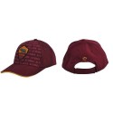CAPPELLO CON VISIERA AS ROMA ROSSO LOGO E SCRITTE AS ROMA SUL DAVANTI 100%COTONE TG.UN. ADULTI PRODOTTO UFFICIALE RM2353