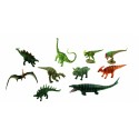 BOX TRASPARENTE10 MINI DINOSAURI ASSORTITI DA 7 A 10CM COLLECTA ARTICOLI PER ADULTI E GIOCHI PER BAMBINI SOPRA I 3 ANNI