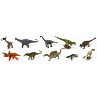 BOX TRASPARENTE10 MINI DINOSAURI ASSORTITI DA 7 A 10CM COLLECTA ARTICOLI PER ADULTI E GIOCHI PER BAMBINI SOPRA I 3 ANNI