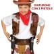 CINTURA DOPPIA FONDINA CON 2 PISTOLE GIOCATTOLO PER TRAVESTIMENTI DI CARNEVALE E PARTY A TEMA WESTERN C.8434077185230