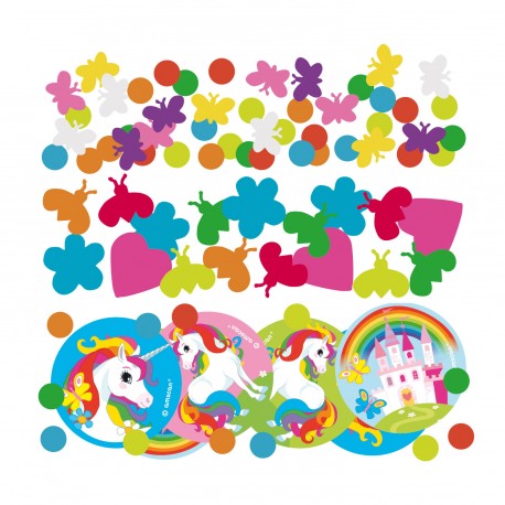 UNICORNO CONFETTI IN CARTA PER DECORAZIONI 34 GR.AMSCAN