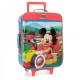 TROLLEY DA VIAGGIO MORBIDO 2 RUOTE MICKEY ROADSTER RACERS DISNEY ORIG.35X50X16CM VALIGIA BAGAGLIO A MANO ROSSO AZZURRO