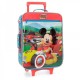 TROLLEY DA VIAGGIO MORBIDO 2 RUOTE MICKEY ROADSTER RACERS DISNEY ORIG.35X50X16CM VALIGIA BAGAGLIO A MANO ROSSO AZZURRO