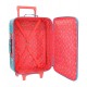 TROLLEY DA VIAGGIO MORBIDO 2 RUOTE MICKEY ROADSTER RACERS DISNEY ORIG.35X50X16CM VALIGIA BAGAGLIO A MANO ROSSO AZZURRO