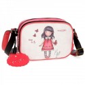 BORSA CON TRACOLLA GORJUSS TIME TO FLY SANTORO LONDON 23X17X8CM 2 ZIP+ 1 TASCA EST 1 INT.CON ZIP+ PORTCELLULARE 100%PU