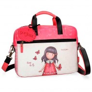 BORSA CON TRACOLLA GORJUSS TIME TO FLY SANTORO LONDON ORIGINAL33X25X5,5CM 1 ZIP SIMILPELLE 100%PU