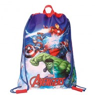 GYM SAC AVENGERS ICE MARVEL ZAINETTO A SACCA CON SPALLACCI UTILE PER GITE SCUOLA PALESTRA PISCINA 37X27,5CM ROSSO E BLU