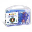 MOROCOLOR EASYDO" PASTA PER MODELLARE 5 PEZZI X 100GR. 1 SAGOMA BAMBINO,6 ACCESSORI,1 TOVAGLIETTA-SENZA GLUTINE