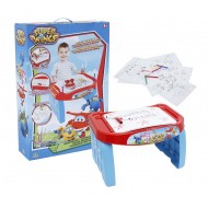 BANCHETTO COLORING SUPER SCRITTORIO SUPER WINGS CONTIENE PENNARELLI MARCATORE MAGICO E FOGLI DA DISEGNO