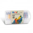 ASTUCCIO 12 TUBI COLORI TEMPERA ACRILICA DA 7,5ML. QUALITA FINE HOBBY PROFESSIONAL PRIMO CMP MOROCOLOR MADE IN ITALY