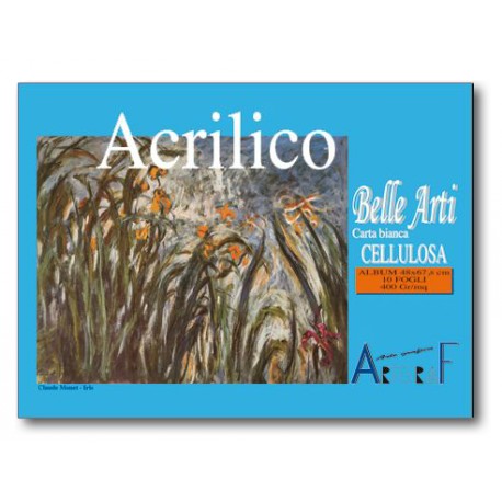 ALBUM ARTGRAF 33X48CM.15 FOGLI 340GR/MQ. CON ANGOLI CARTA BIANCA COTONE ADATTO PITTURA ACQUARELLO BELLE ARTI