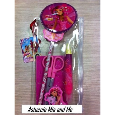 ASTUCCIO MIA AND ME COMPLETO DI MATITA-GOMMA-FORBICE-PENNARELLI DISNEY