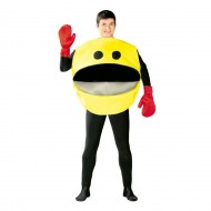 COSTUME CARNEVALE PAC MAN GIALLO PER ADULTI TAGLIA UNICA SENZA TUTA ARTICOLO PER TRAVESTIMENTI VARI COD 80770 GUIRCA