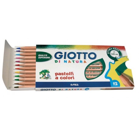 COLORI A LEGNO GIOTTO NATURA 12PZ