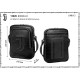 BORSELLO TRACOLLA FC JUVENTUS 24X17X4CM NERA CUCITURA BIANCA TASCA CON ZIP ESTERNA + 1 INTERNA PRODOTTO UFFICIALE 100%PL