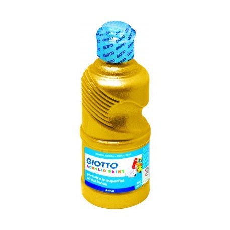 GIOTTO TEMPERA ACRILICA PRONTA METAL FLACONE 250ML. EXTRA QUALITY COLORE ORO