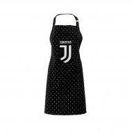 GREMBIULE CON PETTORINA DA CUCINA E BARBEQUE FC JUVENTUS 100%COTONE GROSSO RESISTENTE PRODOTTO UFFICIALE