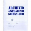 REGISTRO ARCHIVIO AZZERAMENTI GIORNALIERI VARIE FORM.TO A4 30X24CM.SPIRALATO APERTURA LATERALE