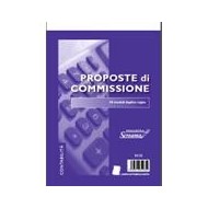 PROPOSTE DI COMMISSIONE A5 50 MODULI DUPLICE COPIA CARTA AUTORICALCANTE 21,5X15CM.