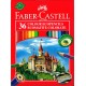 ASTUCCIO MATITE PASTELLI LEGNO 36+3 OMAGGIO COLORI BRILLANTI LUMINOSI + MATITA GRAFITE + TEMPERINO FABER CASTELL GERMANY