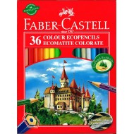 ASTUCCIO MATITE PASTELLI LEGNO 36+3 OMAGGIO COLORI BRILLANTI LUMINOSI + MATITA GRAFITE + TEMPERINO FABER CASTELL GERMANY