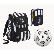 SCHOOL PACK FC JUVENTUS 2018/19 ZAINO SDOPPIABILE BIG + ASTUCCIO 3ZIP INT.GIOTTO/LYRA+PALLONE PROD.UFFICIALE SEVEN ITALY