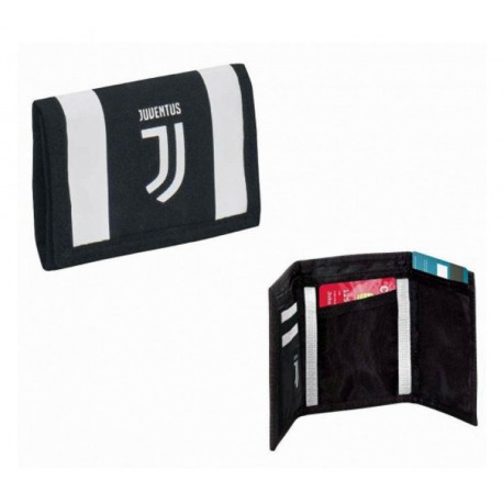 PORTAFOGLIO VELCRO A STRAPPO 12,5X18,5XCM FC JUVENTUS CON PORTA CARTE CRED.PRODOTTO UFFICIALE DISTRIBUITO DA SEVEN ITALY