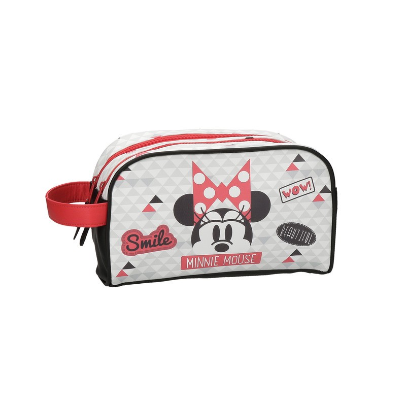 BEAUTY DA VIAGGIO WOW MINNIE DISNEY 26X16X12 ECOPELLE 100%PU 2 ZIP 3 TASCHE  AGGA.X TROLLEY IDEALE PER PISCINA E PALESTRA - Parole e Pensieri