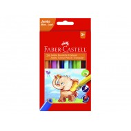 ASTUCCIO 24 MATITE COLORATE JUMBO TRIANGOLARI ECOPENCIL MINA SV ANTI ROTTURA COLORI BRILLANTI FABER CASTELL